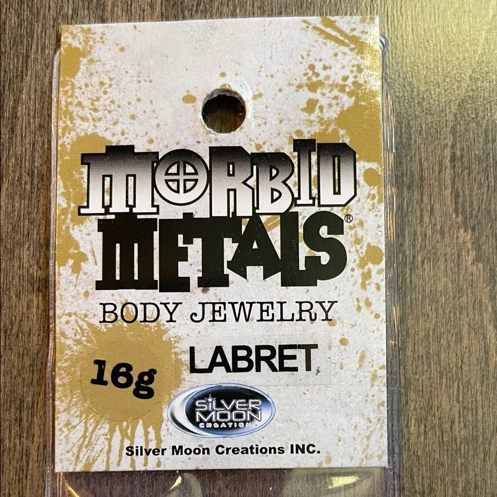 Silver Labret Jewelry, Hot Topic 16G 16 gage